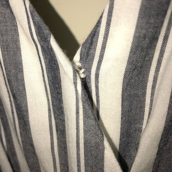 Blue and white strip pant jumpsuit - Picture 4 of 4